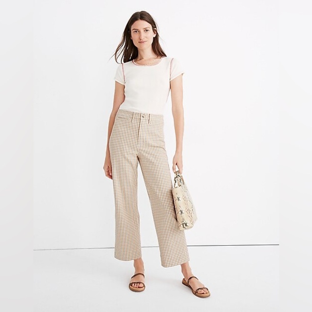Madewell Slim Emmett Wide Leg Crop Pant